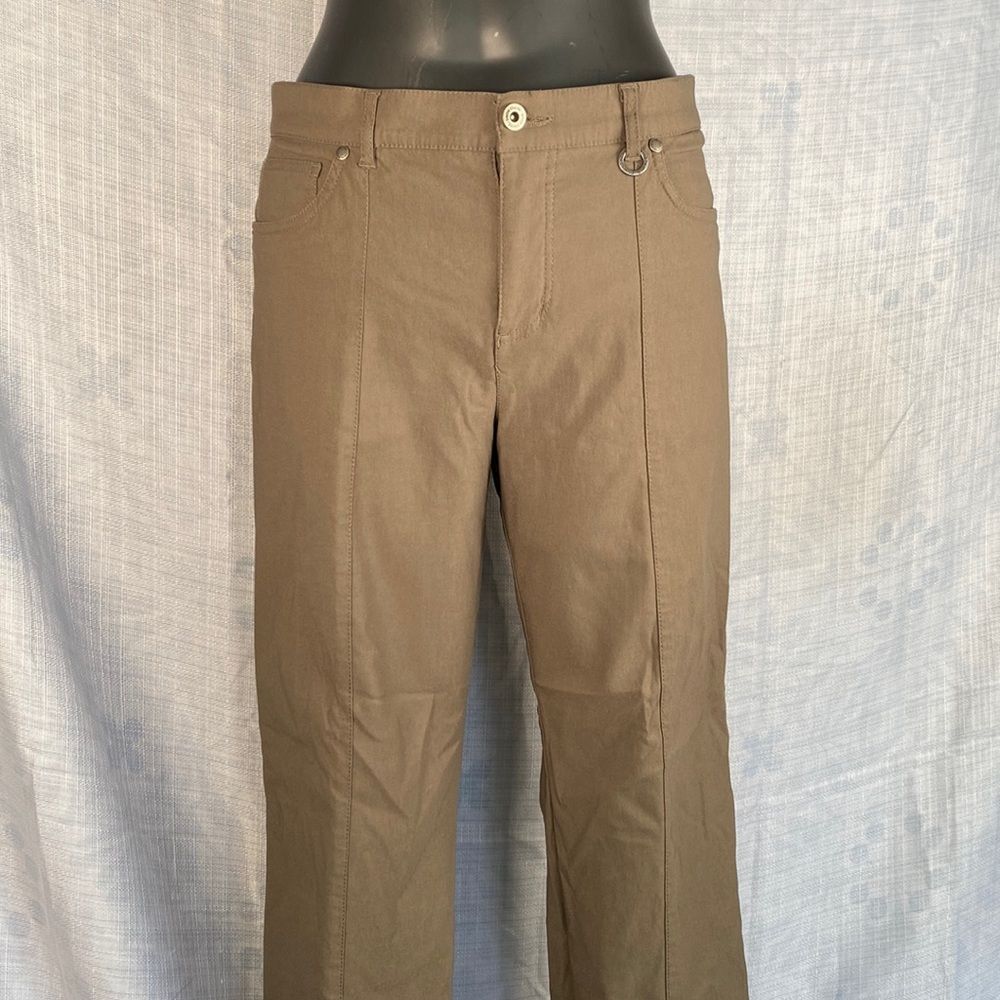 Simon Chang Olive Straight-Leg Pants